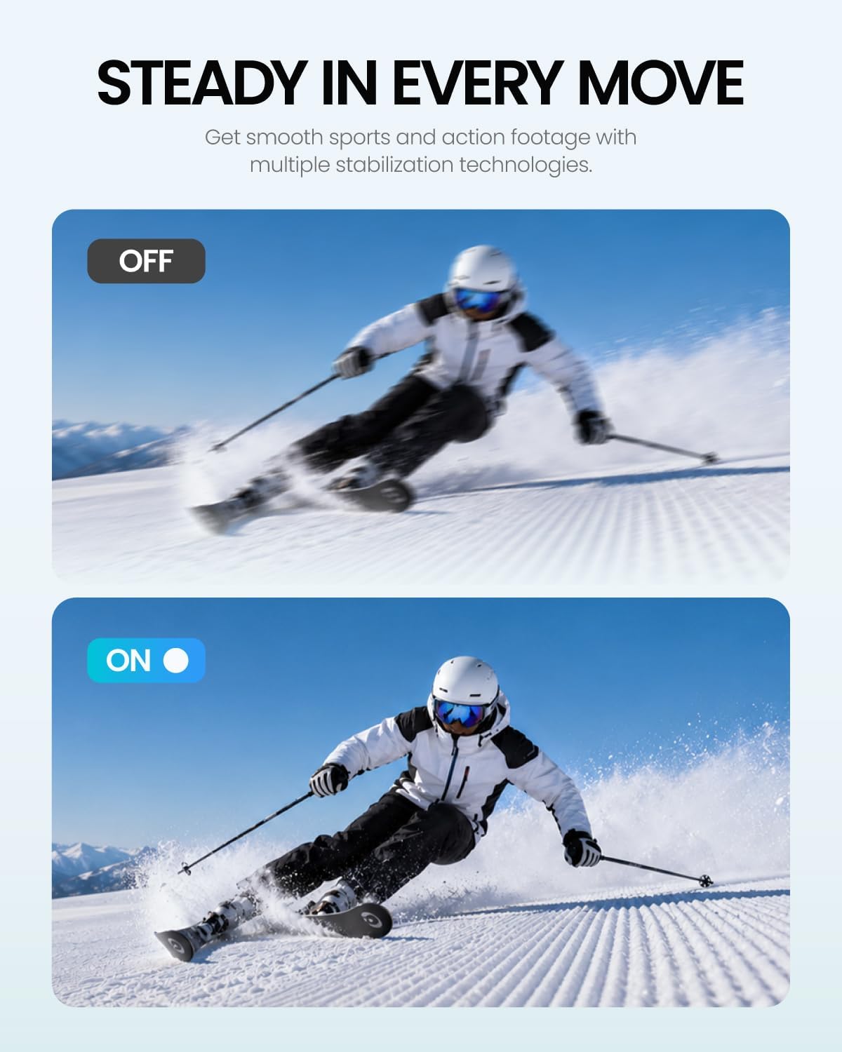 Action Camera, 1/1.3" Sensor & 4K Cinematic Video,K/120fps Video, Night View Mode, Ultra Waterproof to 52 ft, 360 Lock, TiltGuard, MotionMaster,Hyper Stabilization - Image 3