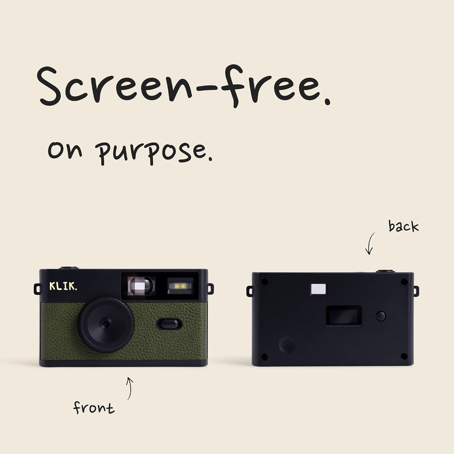 Klik Screen-Free Digital Camera | Stay Present & Capture Retro Photos - Image 3