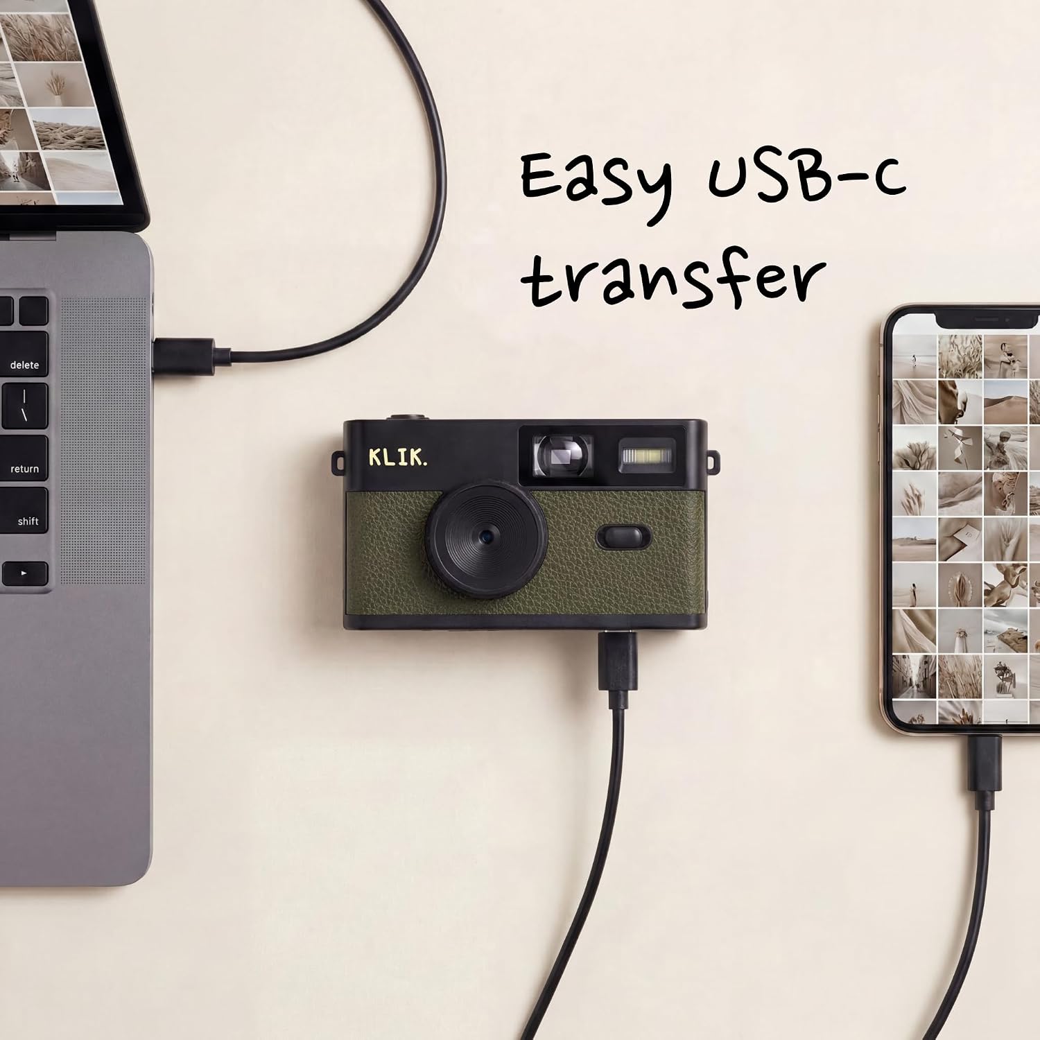 Klik Screen-Free Digital Camera | Stay Present & Capture Retro Photos - Image 4