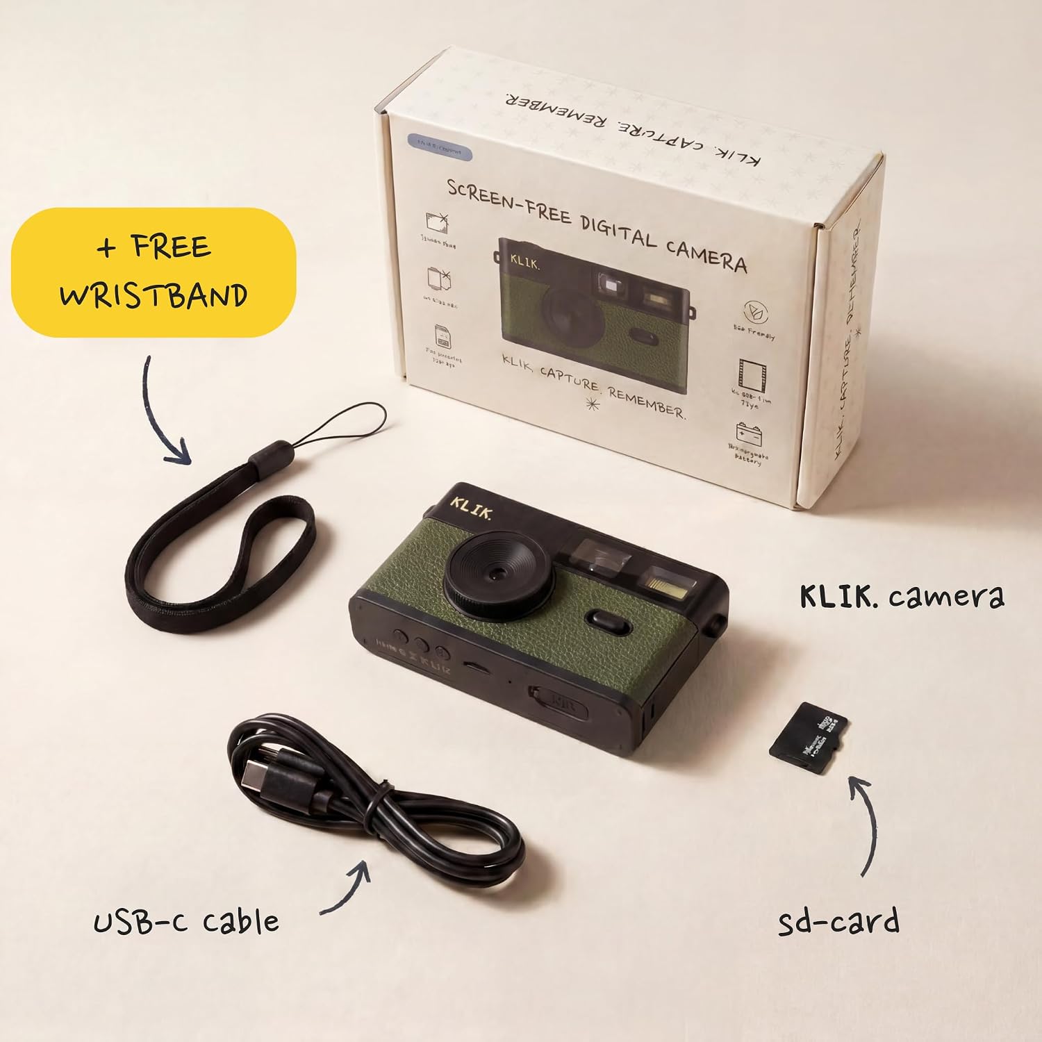 Klik Screen-Free Digital Camera | Stay Present & Capture Retro Photos - Image 7