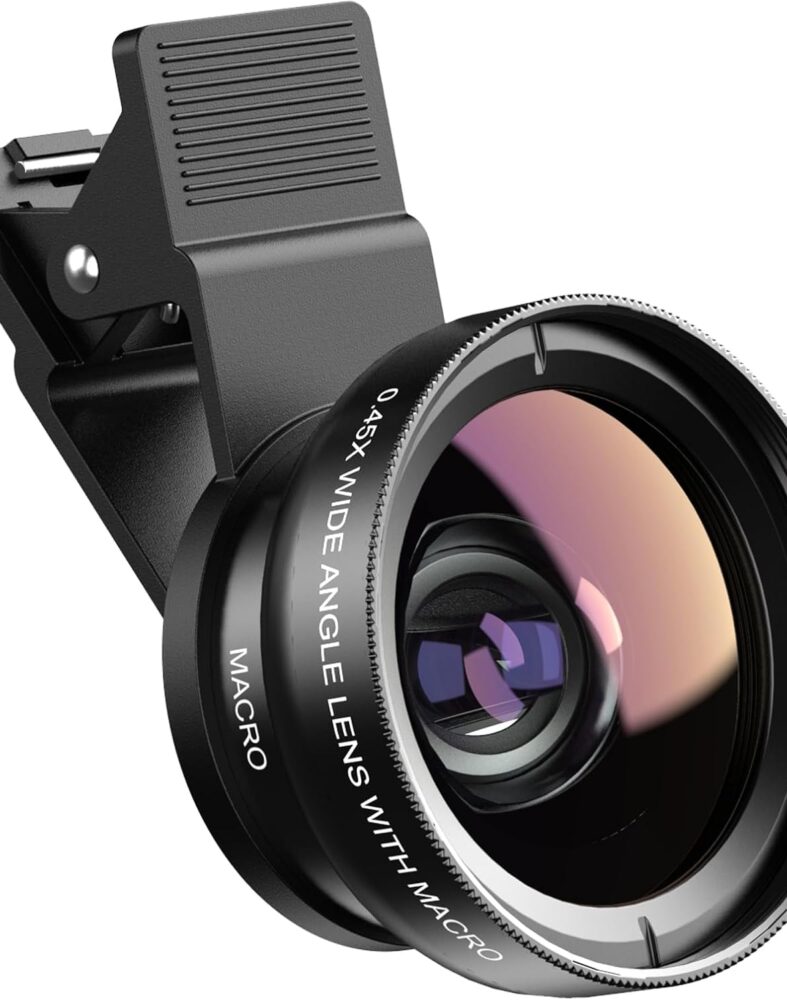 Apexel Phone Camera Lens, 2 in 1 Cell Phone Clip-on Lens Kit